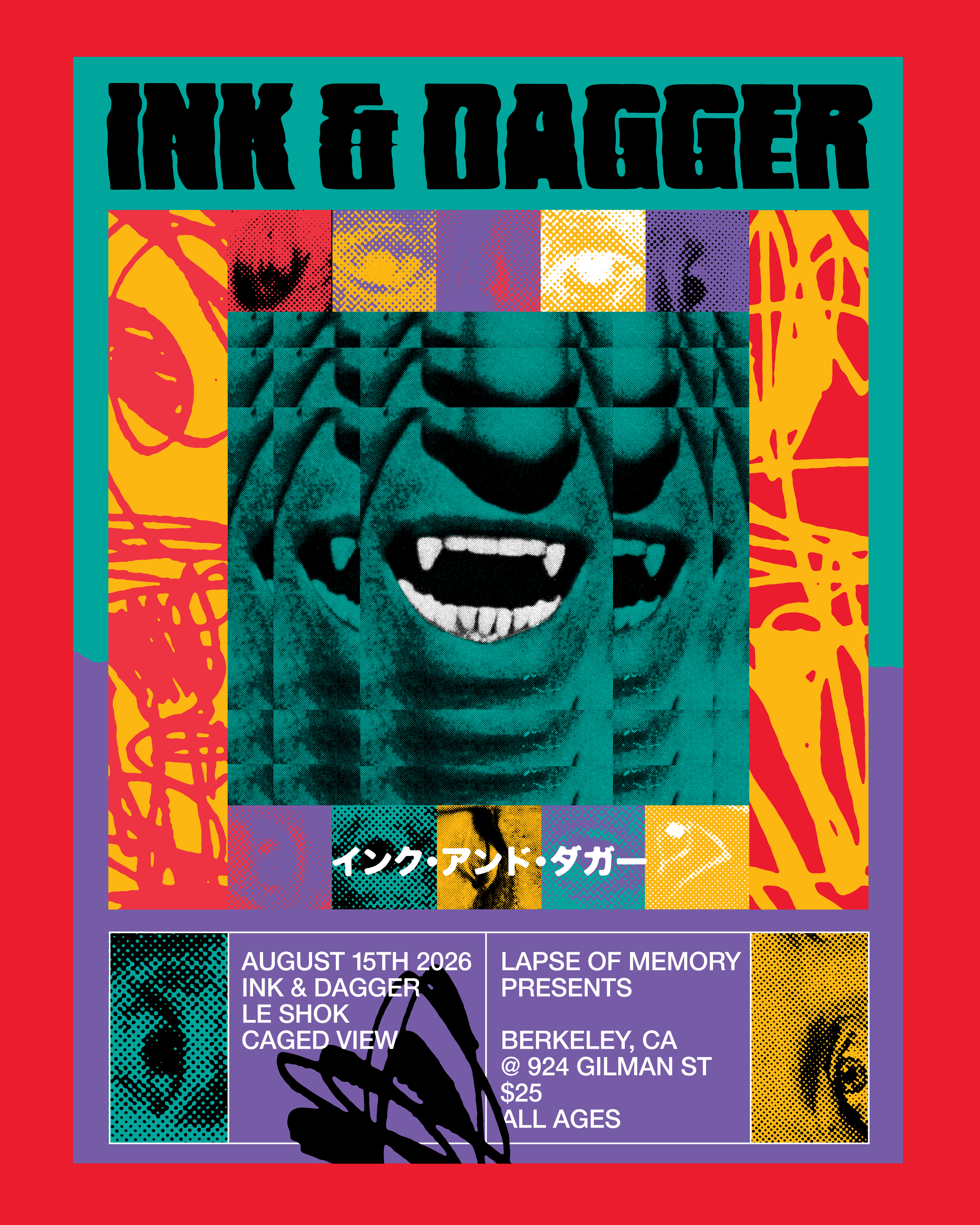 Ink and Dagger - Berkeley at 924 Gilman St - August 15, 2026